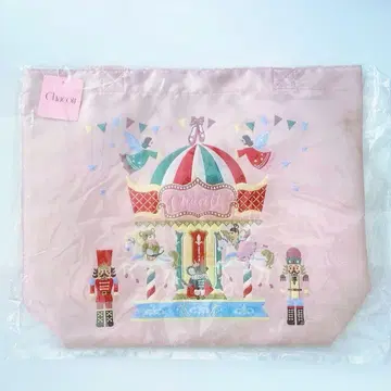 차코트 너트 크래커 크리스마스 자카드 직조 토트백 사이즈 M