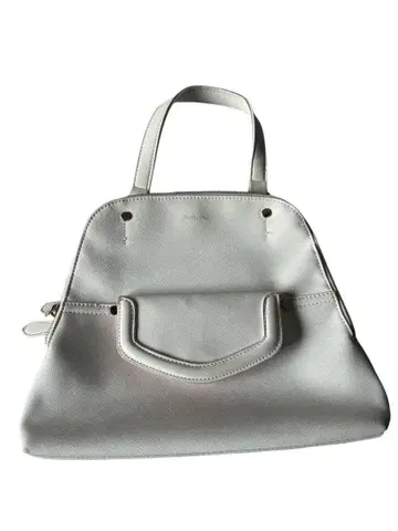 거의 미사용품 CECIL 화이트 핸드백 탈부착 가능 스트랩 포함