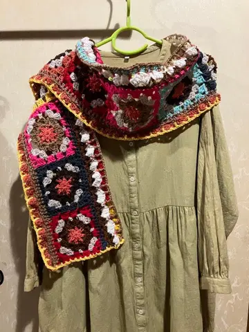 스파이시 편직 머플러 숄