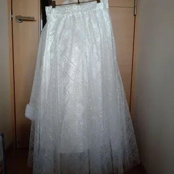 스팽글 튤 체크 스커트 dazzlin 다즐린 M 사이즈 새상품