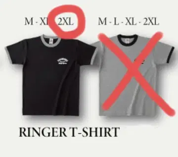 SHANK ARCH LOGO RINGER T-SHIRT 블랙 2XL