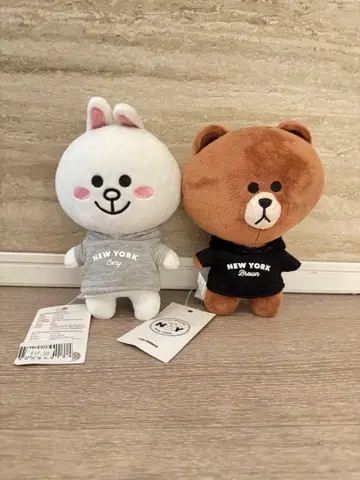 LINE프렌즈 코니 브라운 봉제 인형 NY 타임스퀘어점 한정판