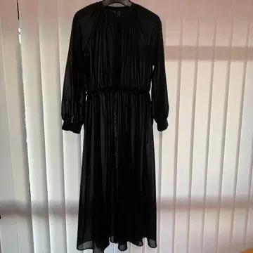 블랙 롱 드레스 세트