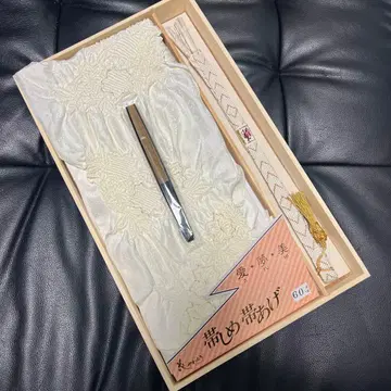 오비 장식 천 허리띠 부채 세트 화이트 화이트 사랑 꿈 미