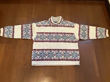 엘레쎄 플리스 자켓 눈꽃 무늬 L 사이즈 (여성용)