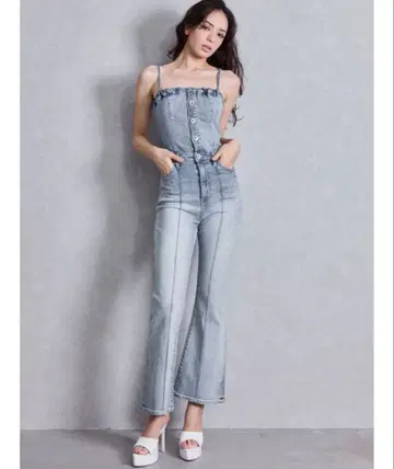 GYDA 백리본 데님 올인원