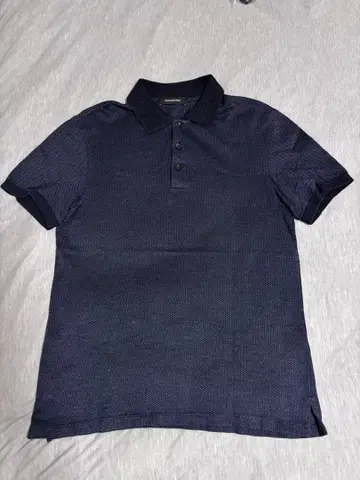 에르메네질도 제냐 네이비 피케 셔츠