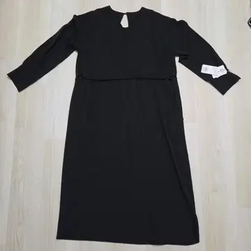 택 포함 새상품 오파크 클립 블랙 긴팔 원피스