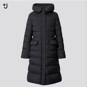 UNIQLO 질 샌더 울트라 라이트 다운 후디드 코트