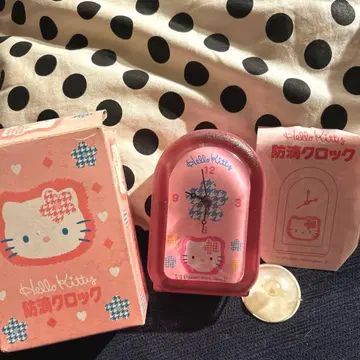 레어 헬로키티 방수 시계 카오하나 하운드투스 체크 키티 1997년 제조