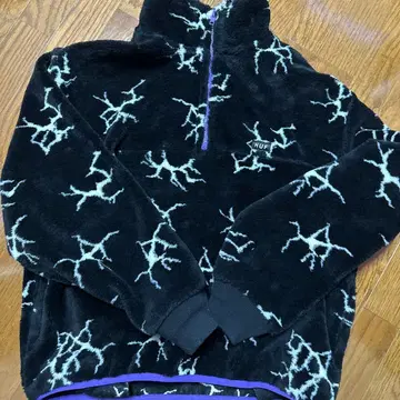 HUF 크레이지 패턴 플리스 자켓 L