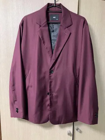 HARE 버건디 테일러드 자켓