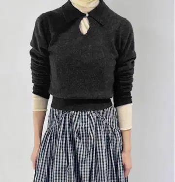 EDIT. FOR LULU 캐시미어 폴로 탑