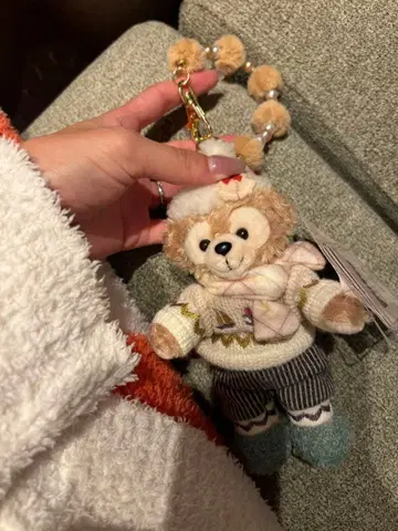 더피 겨울 크리스마스 봉제 인형 키링 홍콩 디즈니