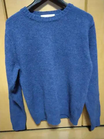 울 100% 파랑 스웨터 L 사이즈