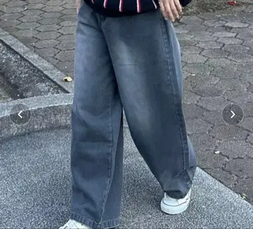 그레이 데님 팬츠 L 사이즈