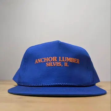 80s-90s 데드스탁 ANCHOR LUMBER 캡 기업 로고