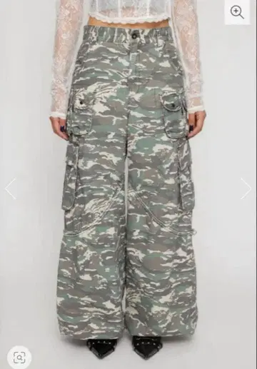 SEIRA x LAGUA 카모 카고 팬츠 L 사이즈