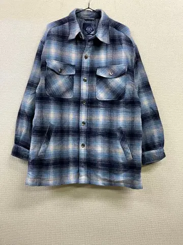 지엔츠 GENT'S 체크 무늬 충전솜 셔츠 자켓 XL