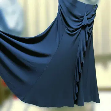 댄스웨어 스커트 네이비 프리 사이즈