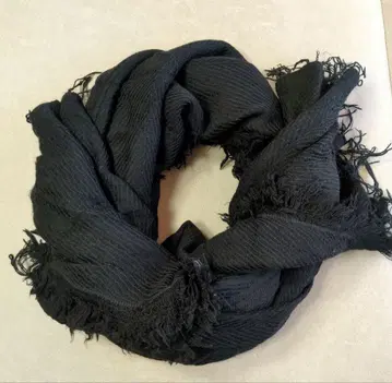 tamaki niime 울 코튼 스톨 블랙