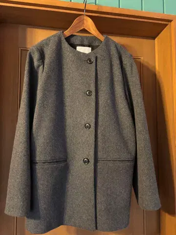 AP STUDIO 새상품 노카라 코트 그레이