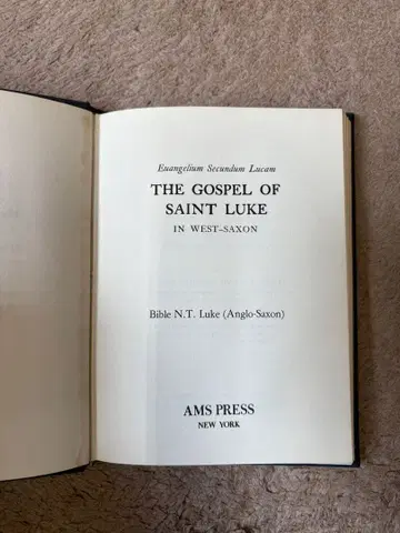 THE GOSPEL OF SAINT LUKE IN WEST-SAXON