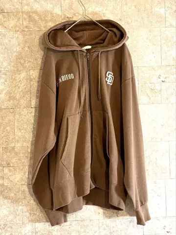 새상품 MLB 파드레스 집업 후드티 맨투맨 자수 M