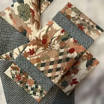 리버서블 카르타 매듭 만들기 순수 실크 x 빙가타 패턴