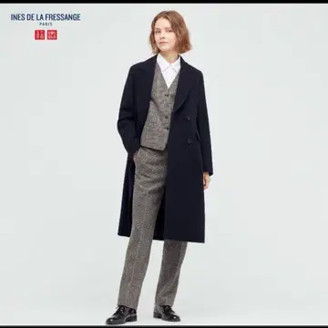 UNIQLO 유니클로 이네스 울 블렌드 트위드 코트