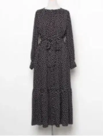 유나이티드 애로우즈 도트 무늬 롱 원피스