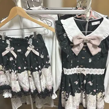 LIZLISA melody bunny 패턴 긴팔 셋업