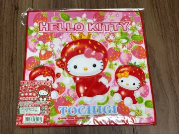 헬로키티 지역 한정 손수건 타월 도치기 한정판 딸기 산리오