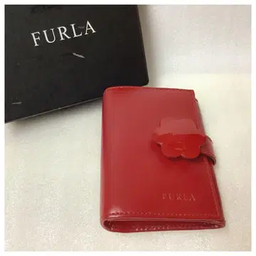 [ 미사용 ] FURLA 훌라 가죽 코인 케이스 아카