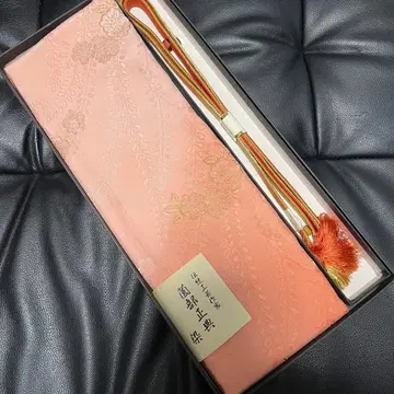 꽃무늬 자수 핑크 오비 장식 천 허리띠 세트