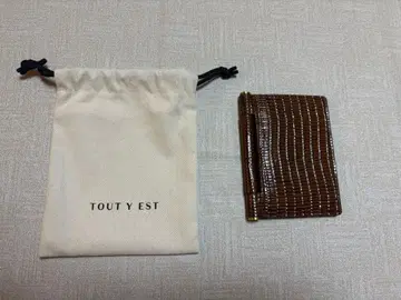 TOUT Y EST 브라운 카드 케이스