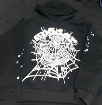 sp5der 블랙 후드티 M