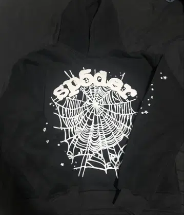 sp5der 블랙 후드티 M