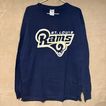 St. Louis Rams NFL 미식축구 긴팔 티셔츠 네이비