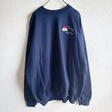 GILDAN 00s 맨투맨 원포인트 자수 크리스마스 네이비 네이비