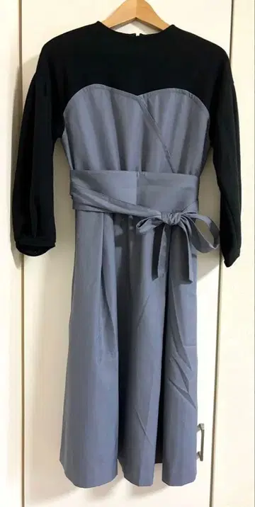 Simplicite 사리시테 원피스 검정 블랙 보라 퍼플