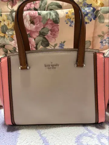미사용 kate spade 베이지 핑크 핸드백