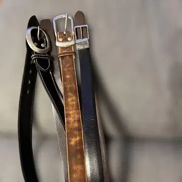 벨트 3개 세트 (블랙, 브라운, 그레이)