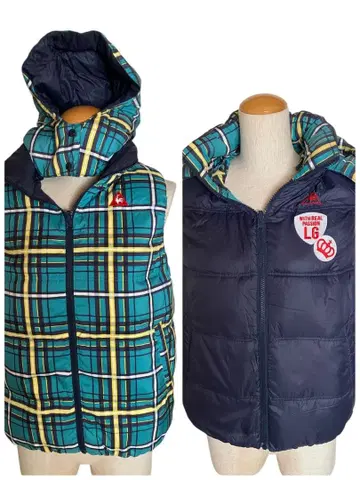 새상품급 리버서블 르꼬끄 다운 베스트 골프웨어