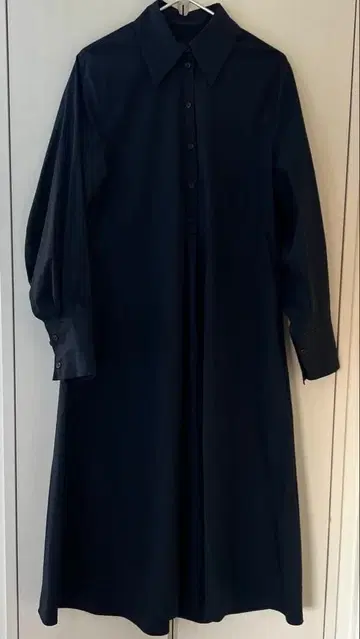 COS 긴팔 셔츠 원피스 네이비