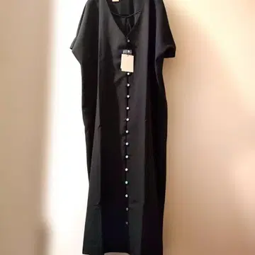 plaisir de la mer 블랙 반팔 원피스