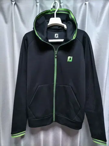 풋조이 집업 후드티 스트레치 속기모 경량 블랙