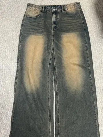 지저인 와이드 데님 팬츠