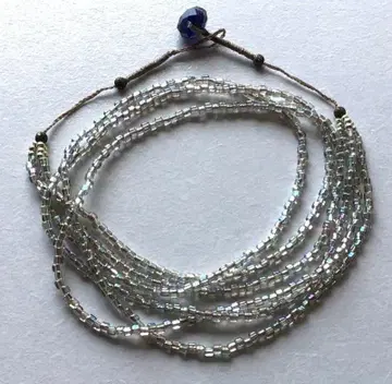 클리어 비즈 다중 목걸이