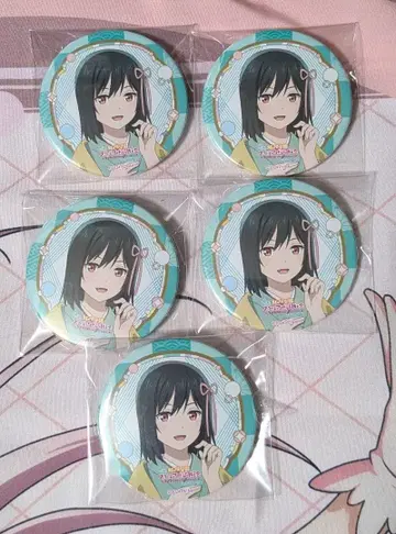 러브 라이브 니지가쿠 영화 복장 캔뱃지 시오리코 5개 세트 기모노